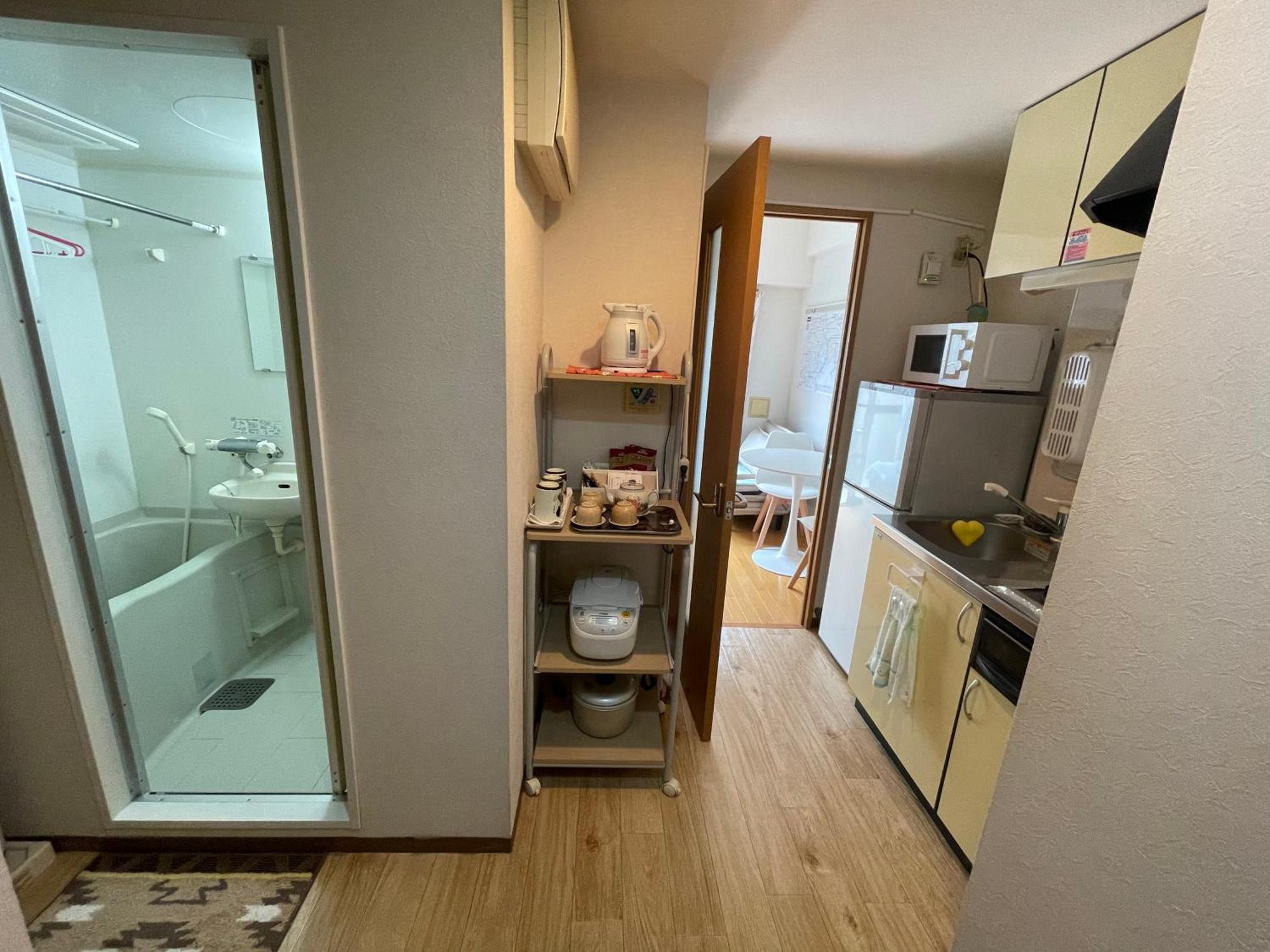 新宿庭院の屋-Shinjuku Garden Home -28 Square Meters King Size Bed Garden Room Prefektura Tokio Exteriér fotografie